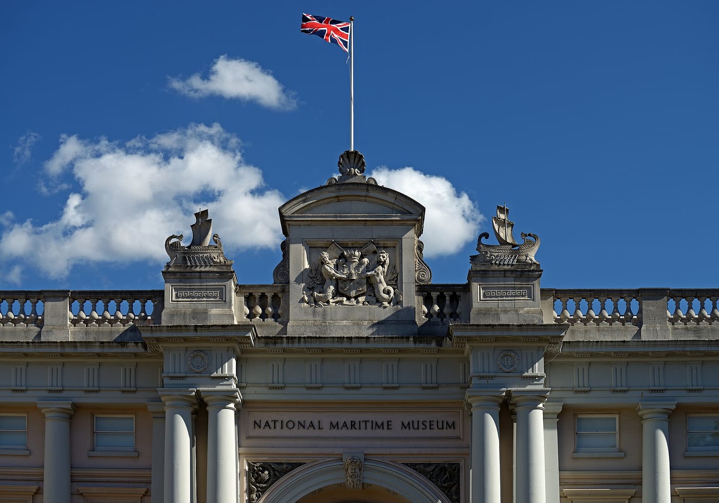 National Maritime Museum — The detail of National Maritime Museum facade. Greenwich, UK