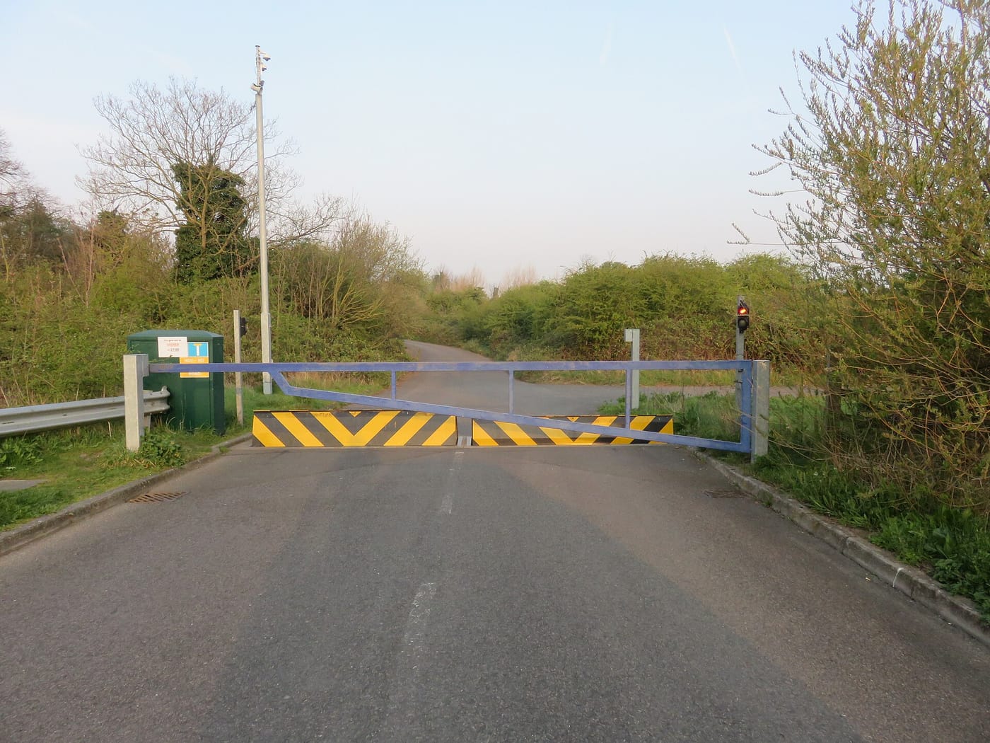 Rainham Marshes RSPB Nature Reserve — Entrance road to RSPB Rainham Marshes Nature Reserve